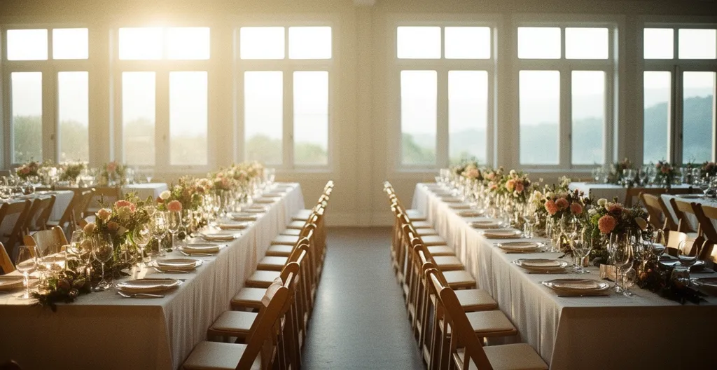 Comparaison élégante entre chemin de table en intissé et en tissu pour décoration de mariage raffinée